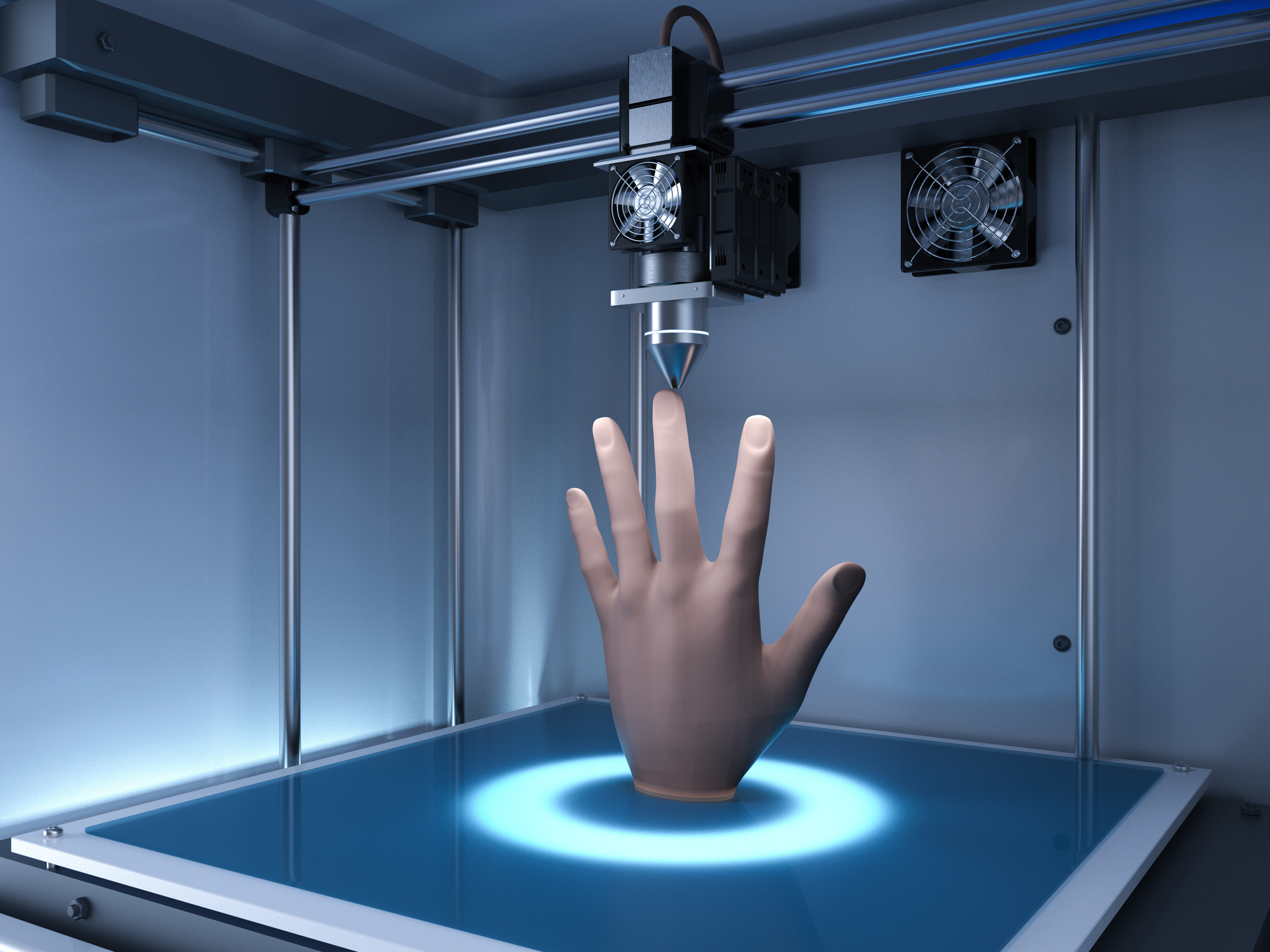 3D Printer Print Prosthetic Hand